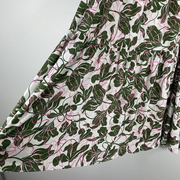 Parker Midi Floral Tier Skirt Spring Woman’s Sz 6 Beachy Cruise Feminine New - Picture 4 of 9